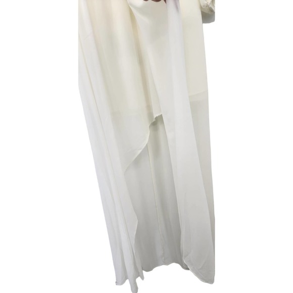NWT NEW Show‎ Me Your MUMU Jocelyn White Long Sleeve Sheer Maxi Dress XL - Picture 10 of 13
